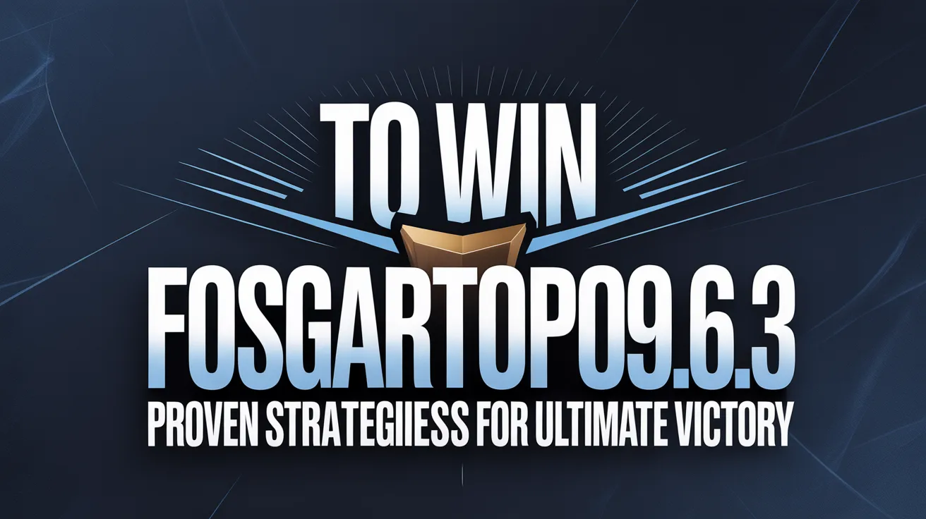 to win fosgartop0.9.6.3